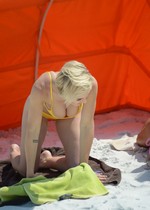 Lauren Hubbard in a bikini