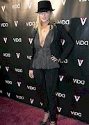 Lindsay Lohan see through top cleavage