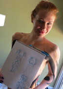 Maitland Ward nude in body paint