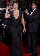 Mariah Carey in a cleavage dress