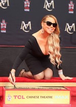 Mariah Carey down blouse
