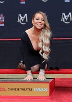 Mariah Carey down blouse