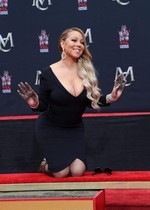 Mariah Carey down blouse