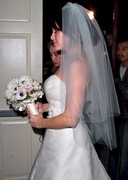 Marla Sokoloff busty in a wedding dress