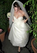 Marla Sokoloff busty in a wedding dress