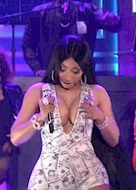 Nicki Minaj is cleavage