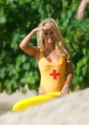 Pamela Anderson in a swimsuit