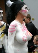 Party chicks in body paint