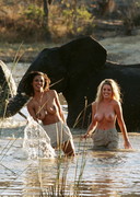 Naked babes on a Safari