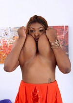 Huge ebony boobs