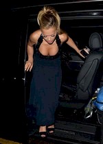 Rita Ora downblouse cleavage