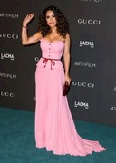 Salma Hayek cleavage in pink