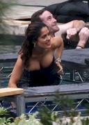 Salma Hayek wet downblouse