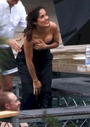 Salma Hayek wet downblouse