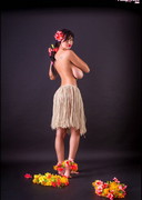 Sha Rizel as a busty Hula Girl