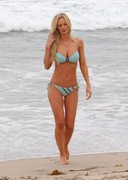 Busty bikini babe at the beach