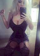 Busty blonde on Twitch