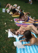 Topless reading