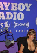 Wendy4 cleavage at a radio station