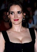 Winona Ryder showing cleavage