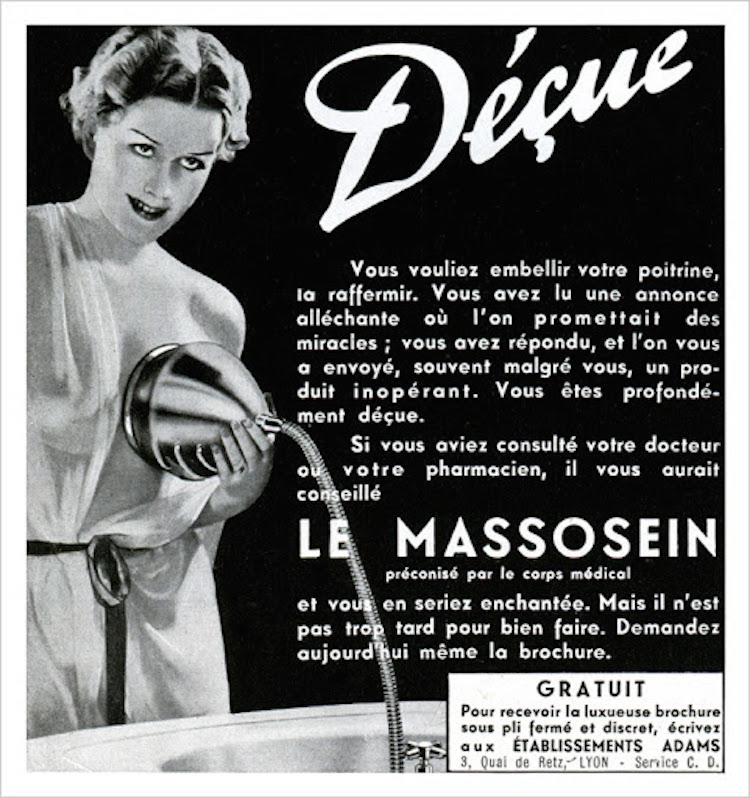 Vintage breast enlargement ad