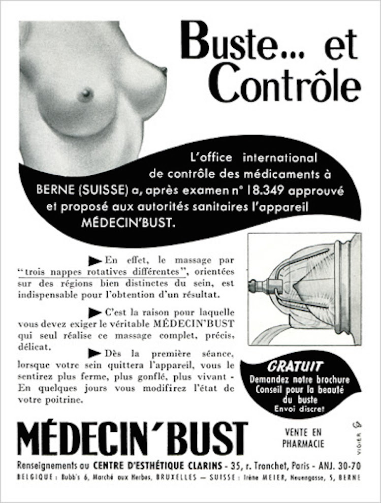 Vintage breast enlargement ad