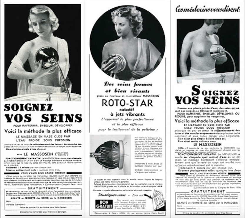 Vintage breast enlargement ad