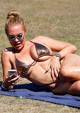 Aisleyne Horgan-Wallace in a bikini