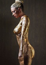 April Summers nude in body paint
