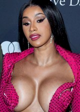 Cardi B cleavage