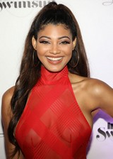 Danielle Herrington in a sexy dress