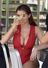 Demi Rose Mawby in a swimsuit