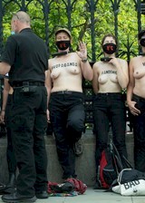 Topless protest
