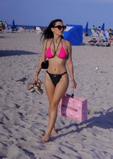 Iva Kovacevic pink bikini