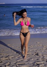 Iva Kovacevic pink bikini