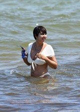 Jackie Cruz in a bikini