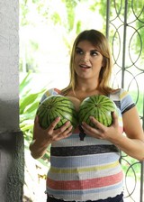 Girl with big melons