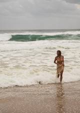 Nude babe at the beach