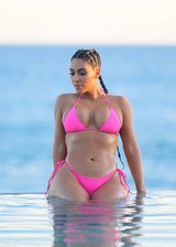 Kim Kardashian in a bikini