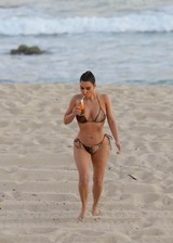 Kim Kardashian in a bikini