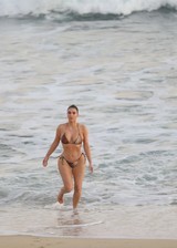 Kim Kardashian in a bikini