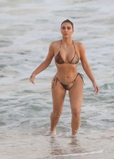 Kim Kardashian in a bikini