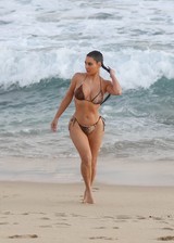 Kim Kardashian in a bikini
