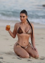 Kim Kardashian in a bikini