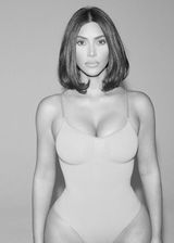 Kim Kardashian in a sports bra