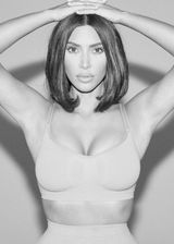 Kim Kardashian in a sports bra