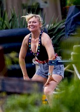 Kirsten Dunst down blouse