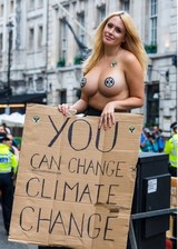 Laura Amherst topless protest