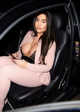 Lauren Goodger down blouse cleavage