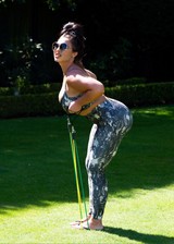 Lauren Goodger working out